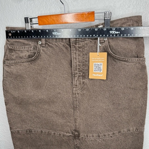 Reformation Brown Denim Maxi Skirt - Picture 2 of 4